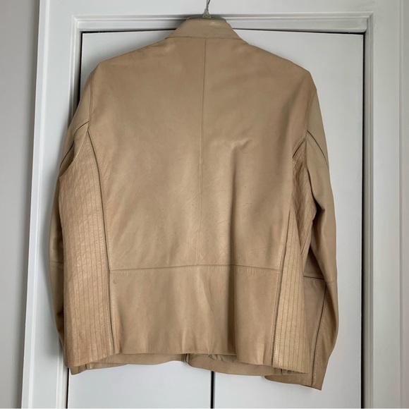 XL Kenneth Cole beige leather jacket - Picture 5 of 8